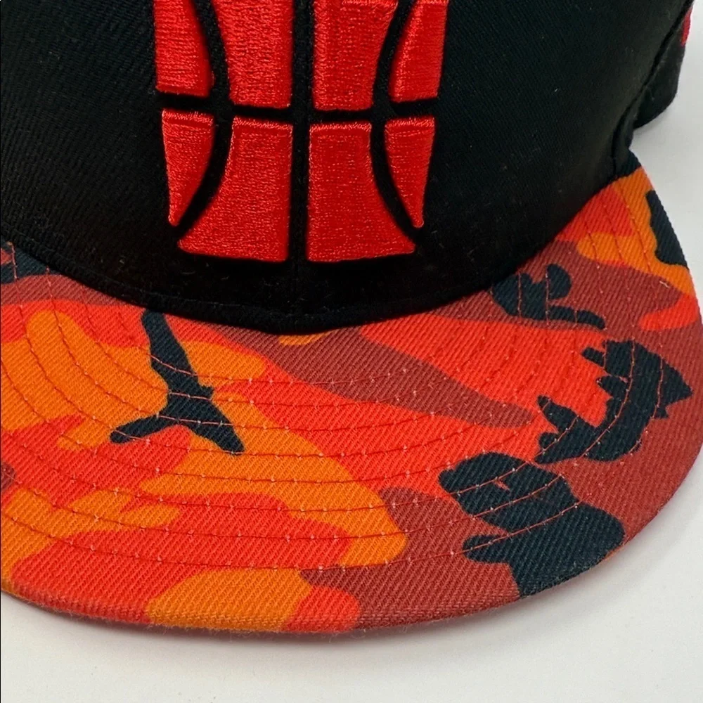 Camo Utah Jazz New Era 9Fifty Black and Red Basketball Logo Cap Youth Size